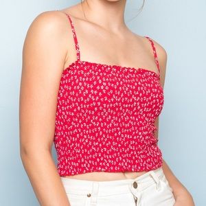 RARE Red ally tank brandy Melville